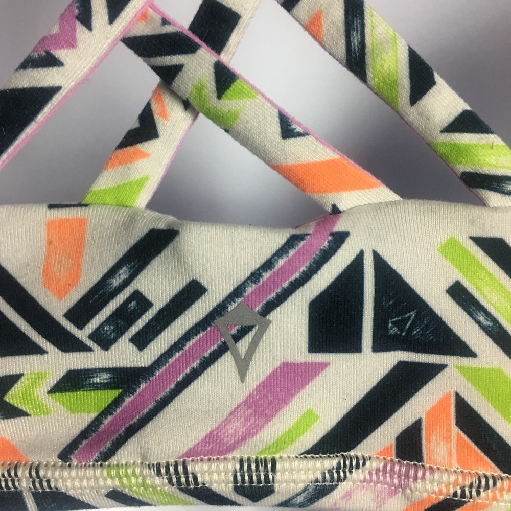 Pink/Pattern Volcom Reversible Sports Bra - Picture 2 of 7